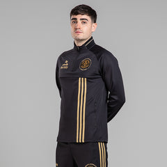 2025 Brushed Half Zip Top Black/Gold